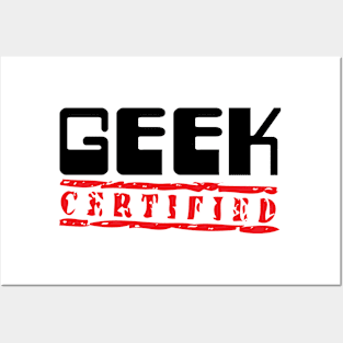Certified Geek Posters and Art